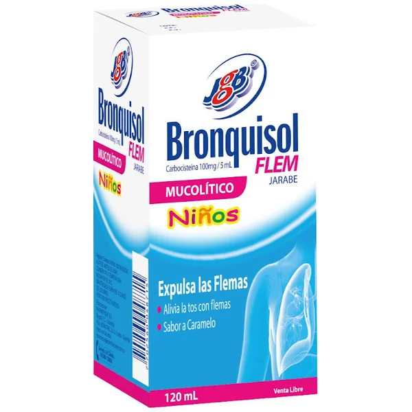 Bronquisol Flem Niños Sabor Caramelo Fco X 120Ml