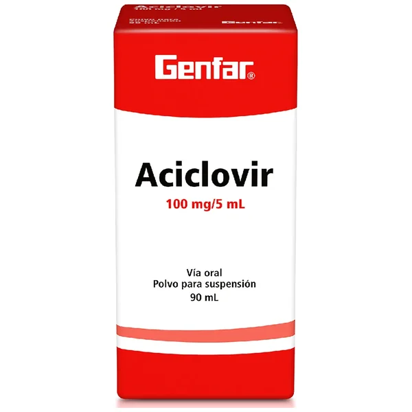 ACICLOVIR 100 MG SUSPENSION 90 ML GF