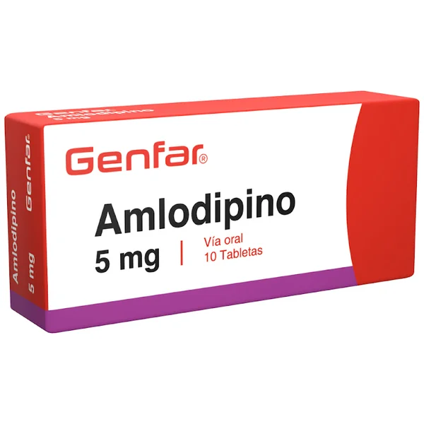 Amlodipino 5Mg Tabletas Caja X 10 Genfar