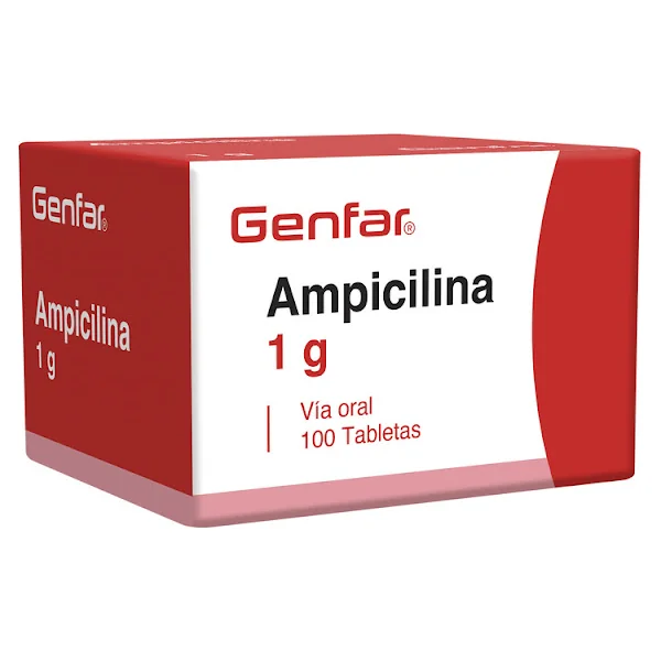 Ampicilina Genfar 1Gr Blister X 10 Tabletas