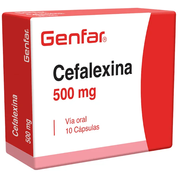 Cefalexina 500Mg Capsula Caja X 10 Genfar