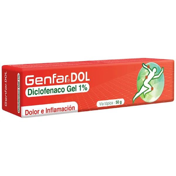 Diclofenaco 1% Gel Topico Tubo X 50Gr Genfar