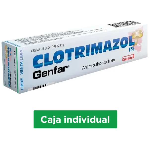 Clotrimazol 1% Crema Topica Tubo X 40Gr Genfar
