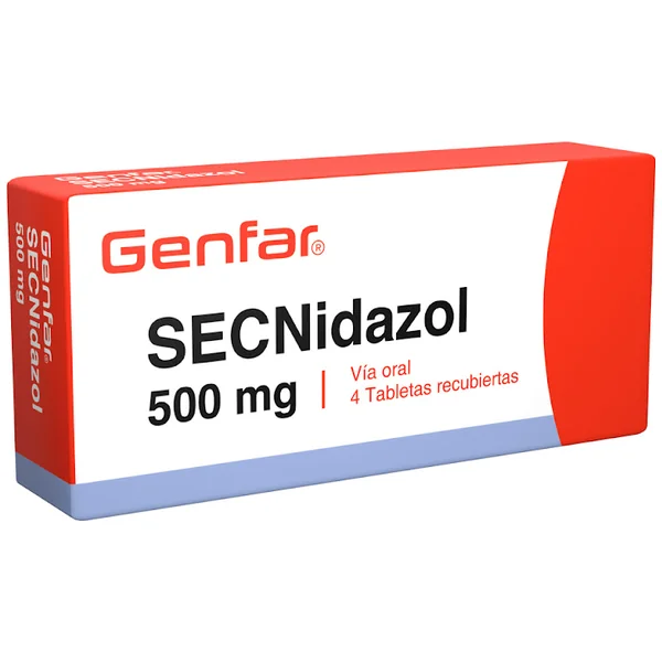 Secnidazol Genfar 500 Mg Caja X 4 Tabletas