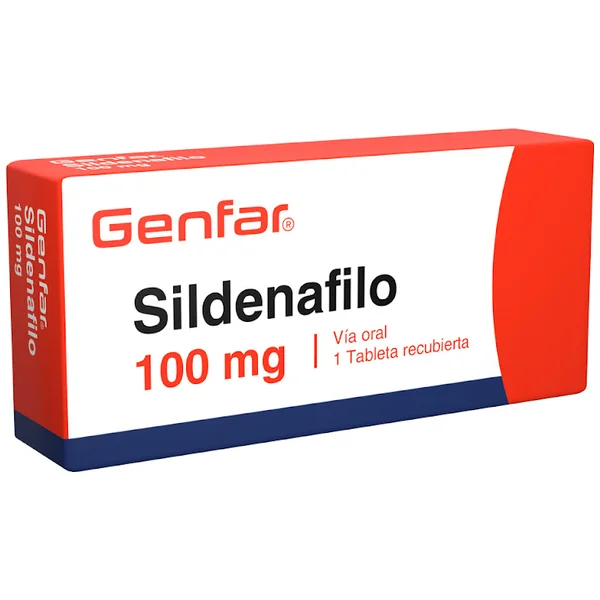 Sildenafilo Genfar 100 Mg Caja X 1 Tableta