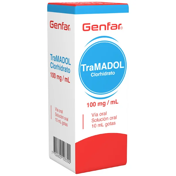 Tramadol Clorhidrato Genfar 100 Mg Frasco X 10 Ml