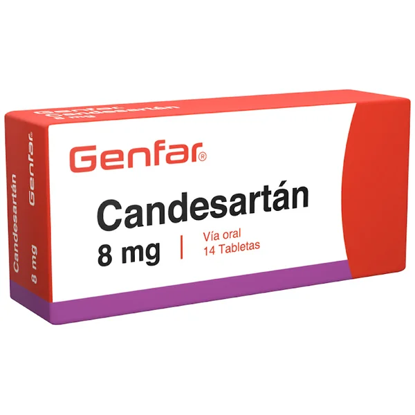 CANDESARTAN 8 MG 14 TABLETAS GF(P)7862