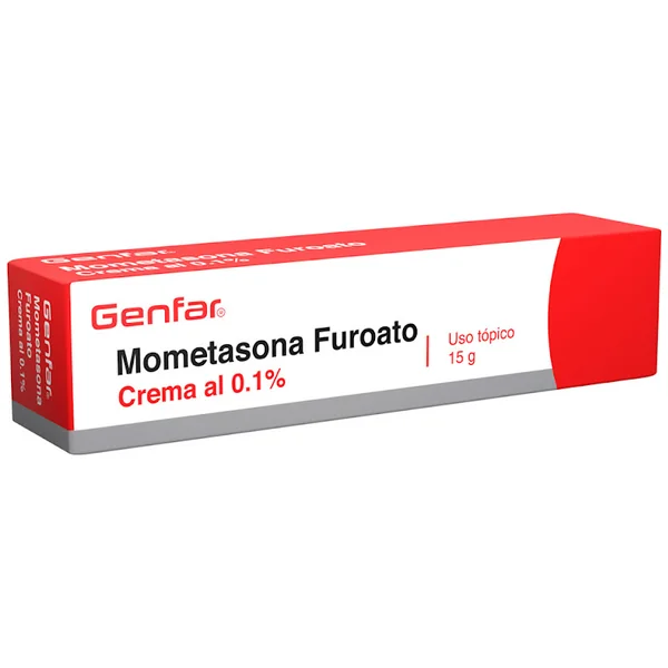 Mometasona Furoato Genfar 0.1% Crema Tópica Frasco X 15 Gr