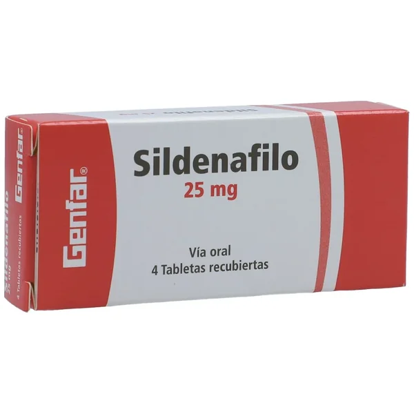 Sildenafil Tabletas 25Mg Caja X 4
