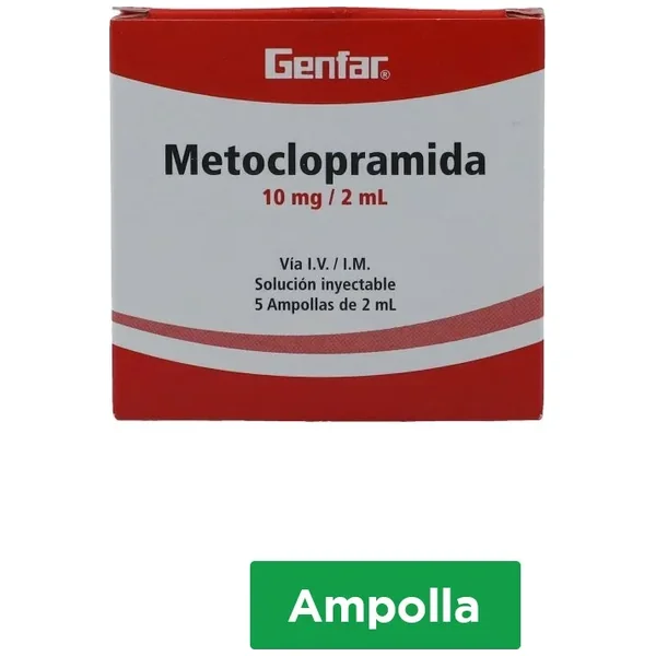 METOCLOPRAMIDA 10 MG/2ML GENFAR