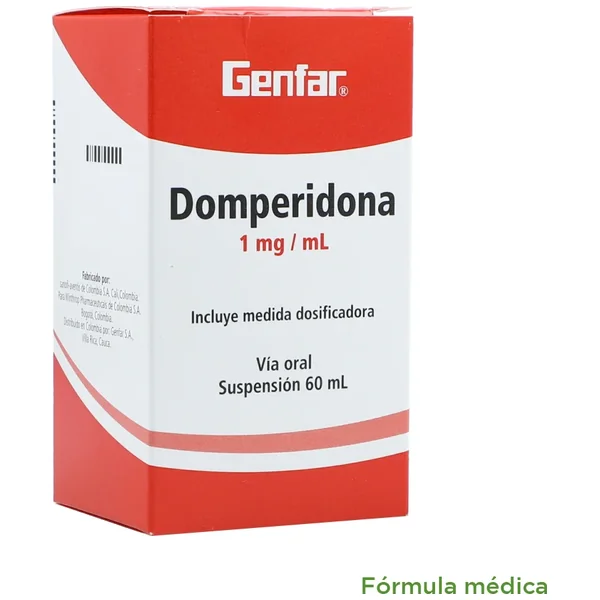 Domperidona 1Mg/Ml Suspensión Oral Frasco X 60Ml