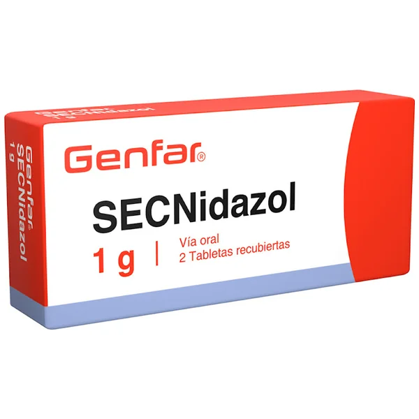 Secnidazol Genfar 1 Gr Caja X 2 Tabletas