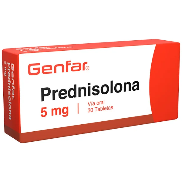 Prednisolona Genfar 5Mg Caja X 30 Tabletas