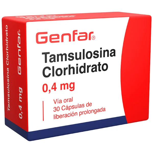 Tamsulosina Clorhidrato Genfar 0.4 Mg Caja X 30 Cápsulas