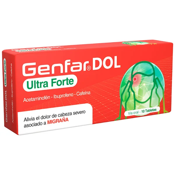 Genfar Dol Ultra Forte Caja X 10 Tabletas