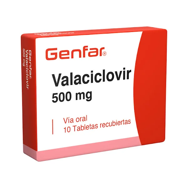 Valaciclovir 500 Mg Genfar Caja X 10 Tabletas