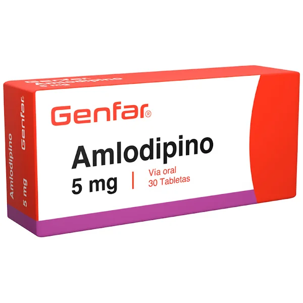 Amlodipino 5 Mg Genfar Caja X 30 Tabletas