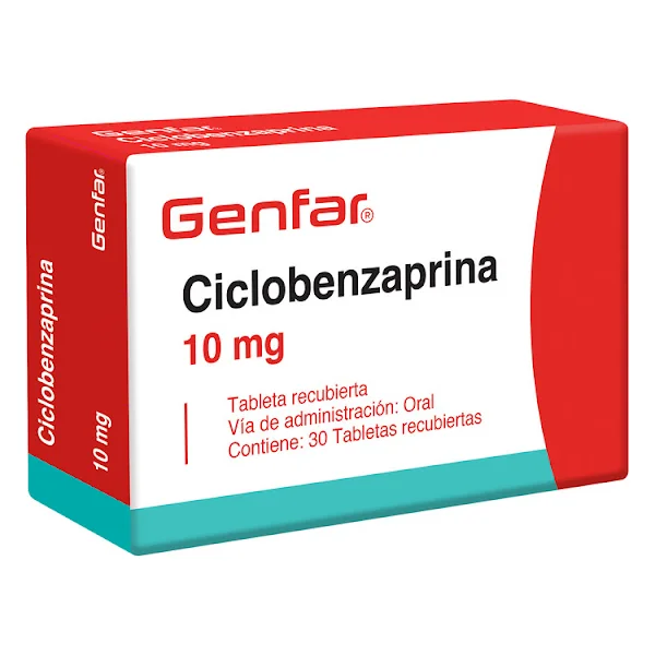 Ciclobenzaprina 10 Mg Eurofarma Caja X 30 Tabletas