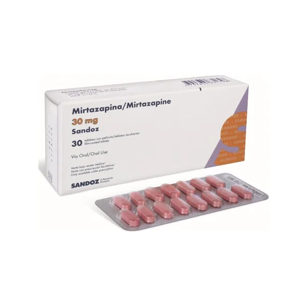 Mirtazapina 30 Mg Sandoz Caja X 30 Tabletas