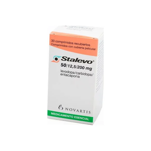 Stalevo Levodopa + Carbidopa + Entacapona 50/200/12.5Mg Novartis Frasco X 30 Comprimidos