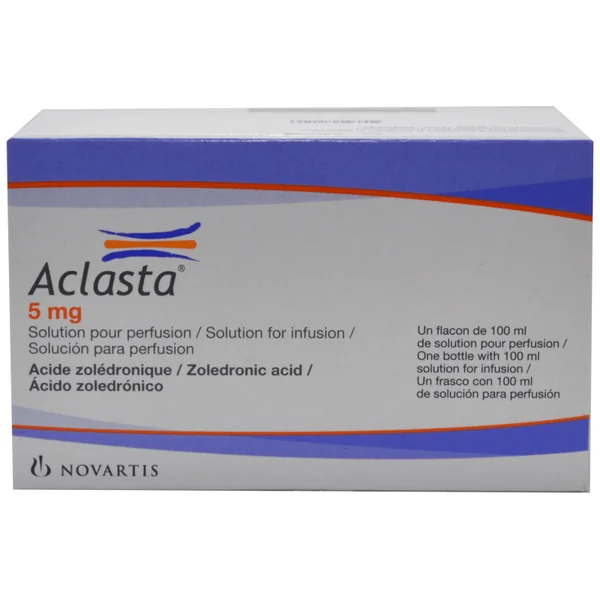 Aclasta Solución Para Perfusión-Inyección 5Mg Frasco X 100 Ml