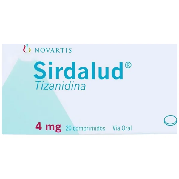 Sirdalud Tizanidina 4 Mg Novartis Caja X 20 Comprimidos