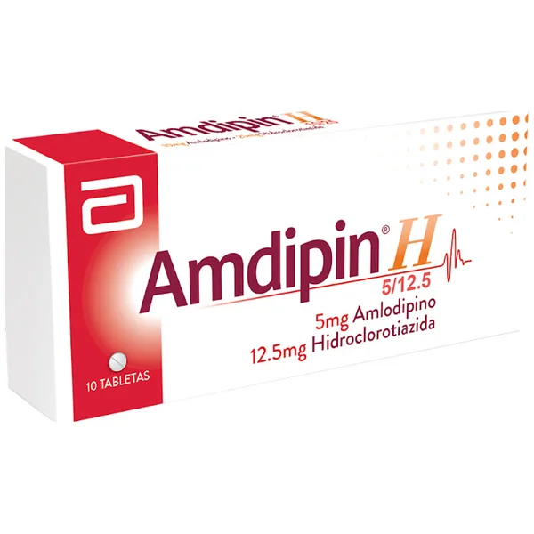 Amdipin H 5Mg+12.5Mg Caja X 10 Tabletas