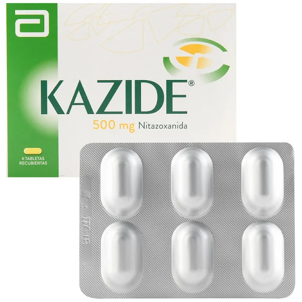 Kazide Nitazoxanida 500 Mg Abbott Caja X 6 Tabletas