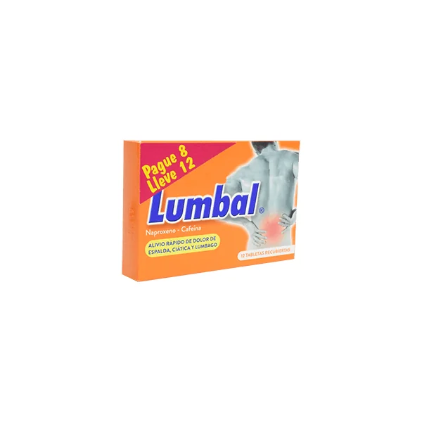 Oferta Lumbal Precio Especial Pague 8 TAB Lleve 12