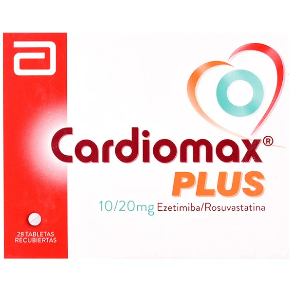 Cardiomax Plus Ezetimiba + Rosuvastatina 10Mg/20mg Abbott Caja X 28 Tabletas