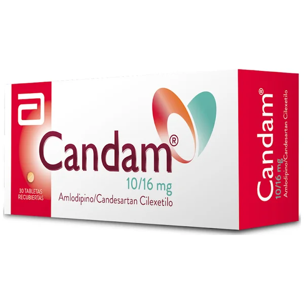Candam Amlodipino + Candesartan Cilexetilo 10Mg/16mg Abbott Caja X 30 Tabletas