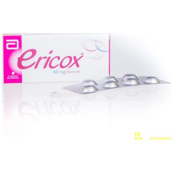 Ericox Etoricoxib 60 Mg Abbott Caja X 14 Tabletas