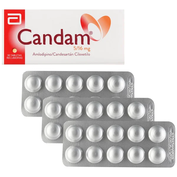 Candam Amlodipino + Candesartán Cilexetilo 5Mg/16mg Abbott Caja X 30 Tabletas