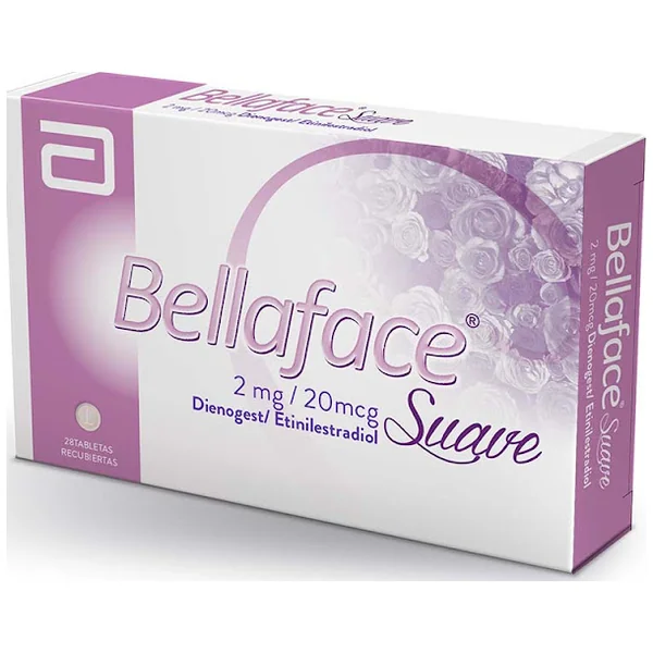 Bellaface Dienogest + Etinilestradiol 2Mg/20mcg Abbott Caja X 28 Tabletas