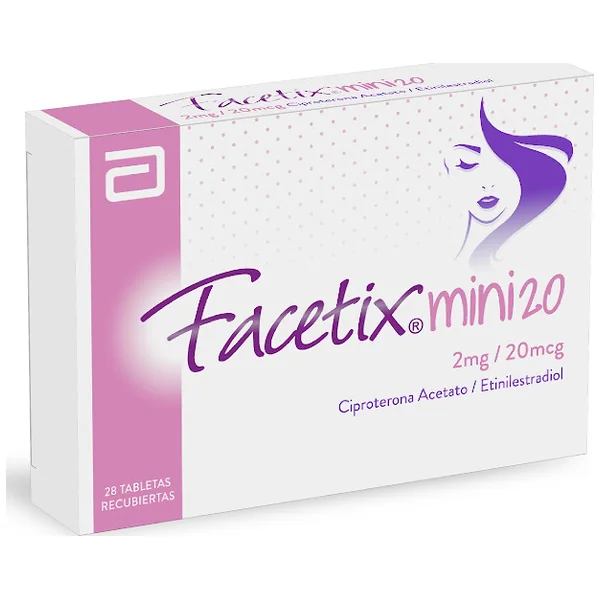 Facetix Mini 20 2Mg/20mcg Tab. Caja x28Tab. GYN Ciproterona Estradiol