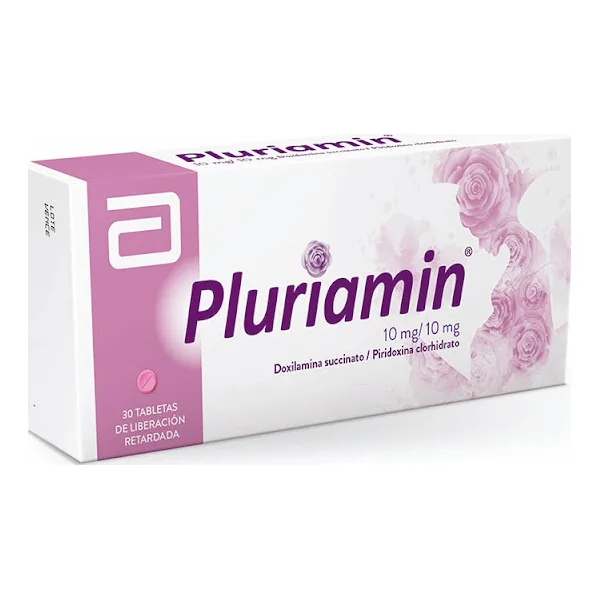 Pluriamin Doxilamina + Piridoxina 10Mg/10mg Abbott Caja X 30 Tabletas