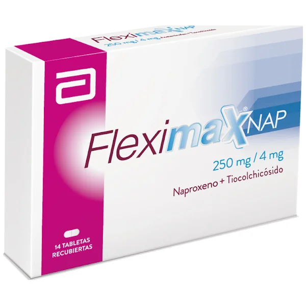 Fleximax Nap Naproxeno + Tiocolchicosido 250Mg/4mg Abbott Caja X 14 Tabletas