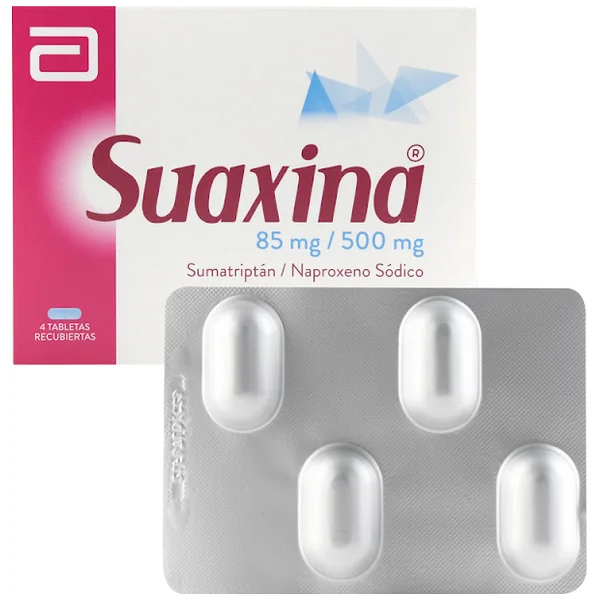 Suaxina 80/500MG Tabletas Caja X4 TAB. Lafrancol Abbott Sumatrip Napro