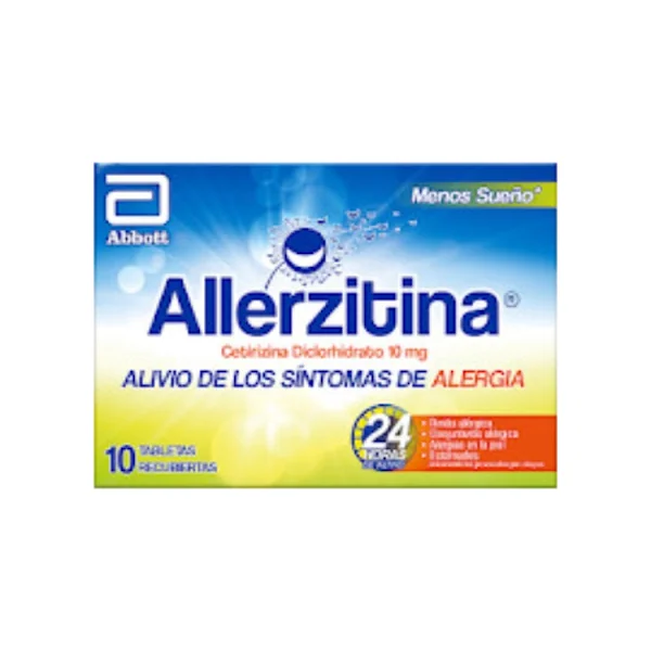 Allerzitina Cetirizina 10 Mg Abbott X 10 Tabletas