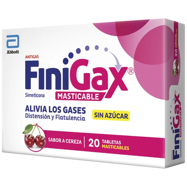 Finigax Masticable Simeticona 126 Mg Abott Caja X 20 Tabletas