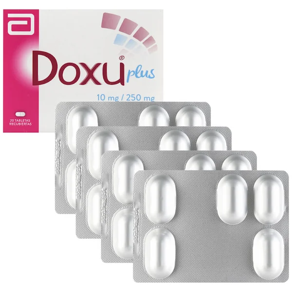 Doxu Plus Naproxeno + Hidrocodona 10Mg/250mg Abbott X 20 Tabletas