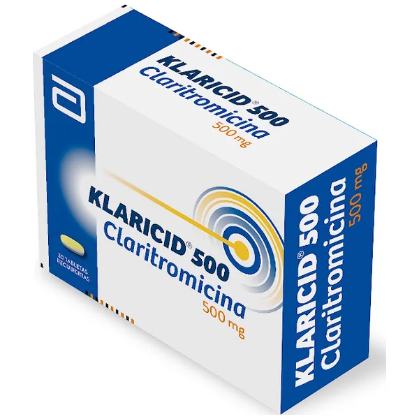 Klaricid Claritromicina 500 Mg Abbott Caja X 30 Tabletas