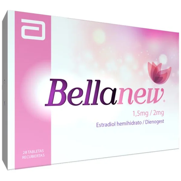 Bellanew Estradiol Hemidrato + Dienogest 1.5Mg/2mg Abbott Caja X 28 Tabletas