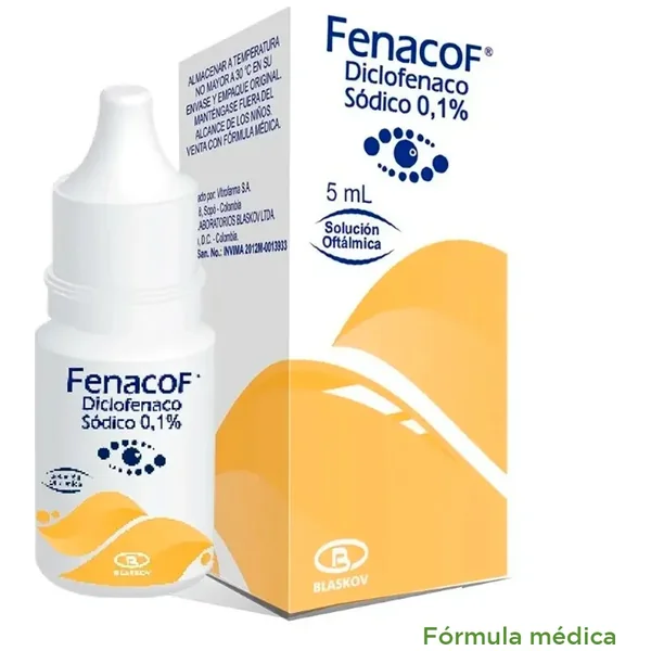 Fenacof 1Mg/Ml(0.1%) Solución Oftalmologica Frasco X 5Ml