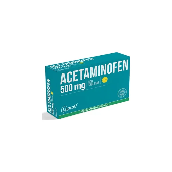 Acetaminofen 500 MG Laproff Caja X 300 Tabs