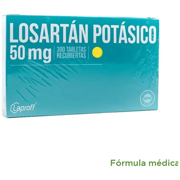 Losartan 50 Mg · Blister 10 Tabletas Recubiertas
