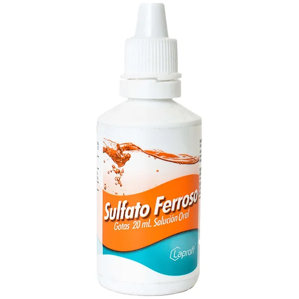 Sulfato Ferroso 125 Mg Laproff Frasco X 20 Ml