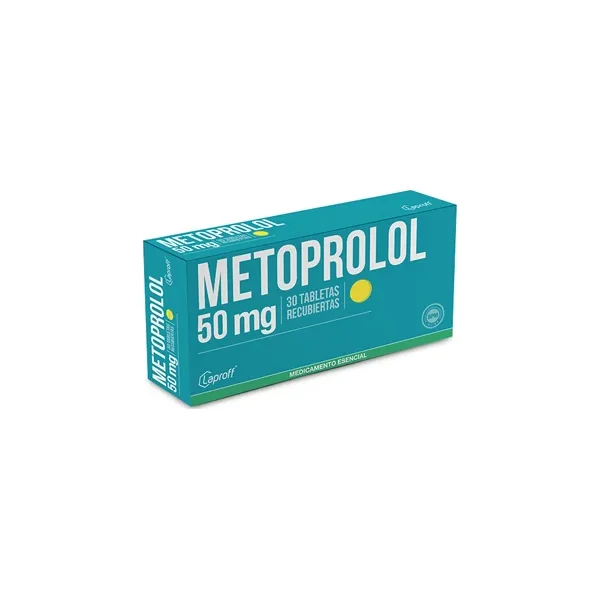 Metoprolol 50 MG Laproff Caja X 30 Tabs