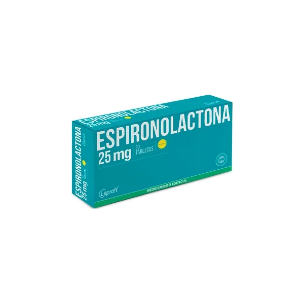 Espironolactona 25 MG Laproff Caja X 20 Tabs