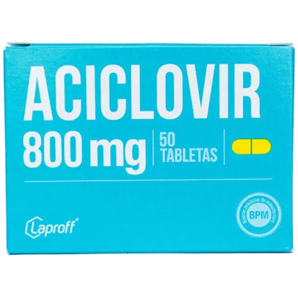 Aciclovir 800 Mg Laproff Caja X 10 Tabletas